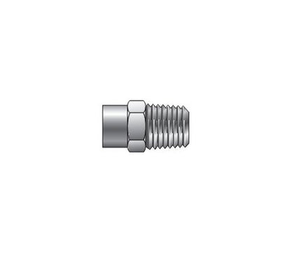 Weld-Lok® Socket Male Connector, Tube Socket End - Male Pipe End, Socket x MNPT 3/16" x 1/8" - Image 1