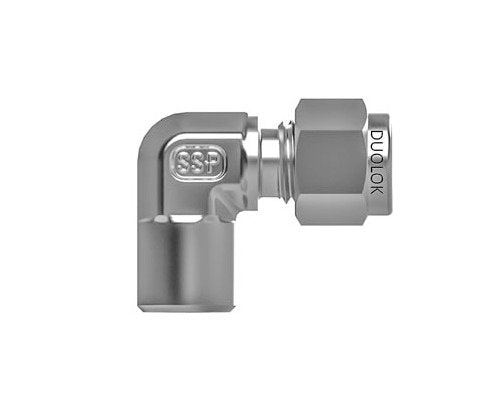 Duolok Brass 3/8 Tube Socket Weld Elbow Adapter - Image 1