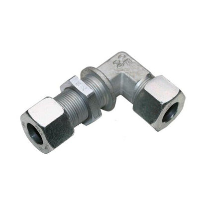 Stainless Steel Bulkhead Elbow Kit with DIN 2353 Compression Fitting & 400 Bar Pressure Rating - Image 1