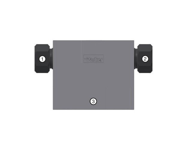 Parker MPI to NPT Female Branch Tee - 3/4 x 3/4 x 1/2 - Image 1