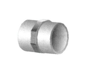 Schedule 80 PVC Reducer Coupling 6 x 4 inches Slip x Slip - Image 1