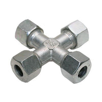 Stainless Steel Equal Cross - B3 Ring Compression Fitting