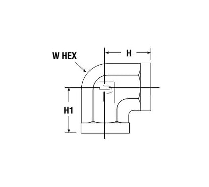 Parker Female Elbow FE Instrumentation Pipe Fitting - Image 2