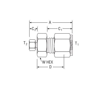 Parker Column End Fitting with Frit for Fractional Tube - Image 2