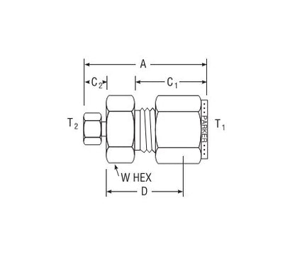 Parker Column End Fitting with Frit for Fractional Tube - Image 2