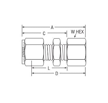 Parker CPI™/A-LOK® NPT Female Bulkhead Connector - Image 2