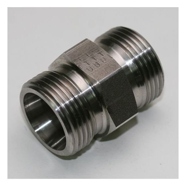 Carbon Steel Straight Coupling - DIN 2353 Compression Fitting - Image 1