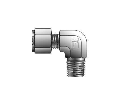 Parker CPI™/A-LOK® NPT Male Elbow for Fractional Tube, 3/4" Pipe Thread - Image 1