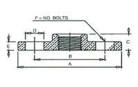 3-Inch Standard Brass Companion Flange