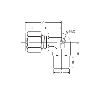 Parker CPI™/A-LOK® Buttweld Elbow for Fractional Tube - Image 2