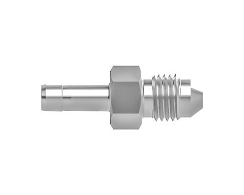 Duolok Male AN Adapter - 1/4 Tube Stub x 1/4 Male AN, 316 SS - Image 1