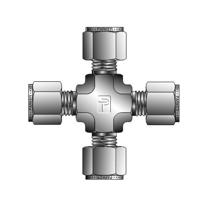 Parker CPI™/A-LOK® Union Cross for Fractional Tube - Image 1