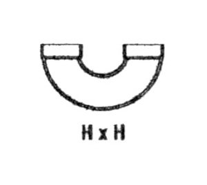 Schedule 80 PVC Return Bend 4 inches - Image 1