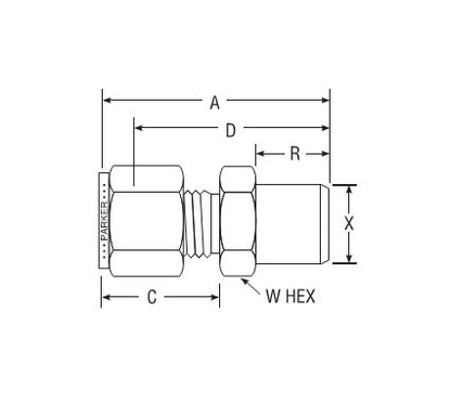 Parker CPI™/A-LOK® Buttweld Connector for Fractional Tube - Image 2