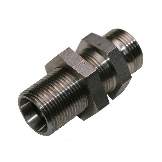 Stainless Steel Bulkhead Union - DIN 2353 Compression Fitting Body Only - Image 1