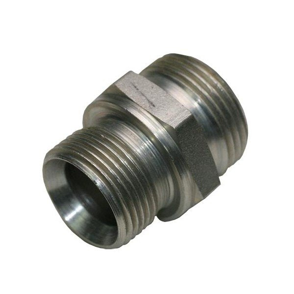 Male Stud Coupling with O-Ring and Washer BSP, Parallel Thread Body - Image 1