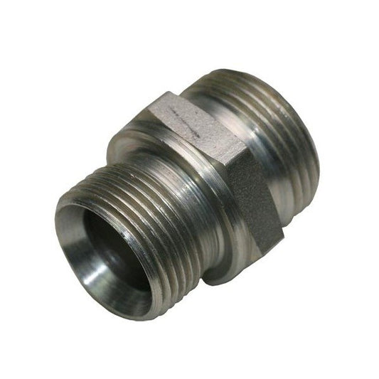 Male Stud Coupling with O-Ring and Washer BSP, Parallel Thread Body - Image 1
