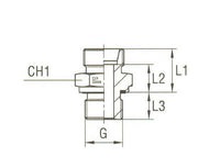 Heavy Duty Male Stud Coupling BSP Parallel - Carbon Steel Body