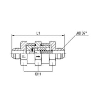 Stainless Steel Equal Non Return Valve - Standard Body, 350 Bar