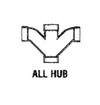 LASCO Double Combination Wye & 1/8 Bend PVC DWV Fittings, Schedule 80