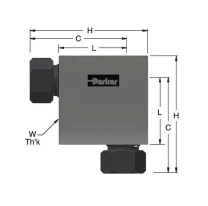 Parker MPI™ Union Elbow - SS or 2507 Super Duplex Material - Image 2