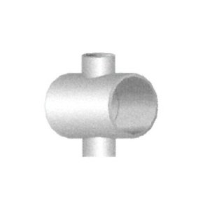 PVC Schedule 40 Cross Reducing Fitting 3x3x2x2 inches - Image 1