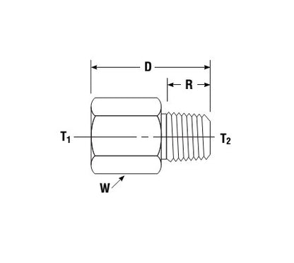 Female NPT to Male BSP Taper Adapter - ISO Conversion Fitting - Image 2