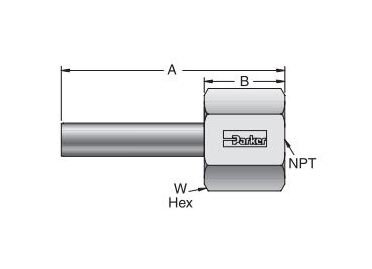 MPI™ 3/8 Tube Stub to 1/2 Female NPT Pipe Fitting - Image 2