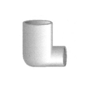 Schedule 80 PVC 90-Degree Elbow Reducing Fitting, 2 x 1 inches - Image 1
