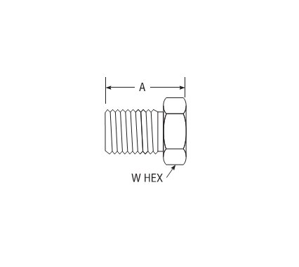 Parker CPI™/A-LOK® Inverted Tube Nut for Fractional Tube - Image 2