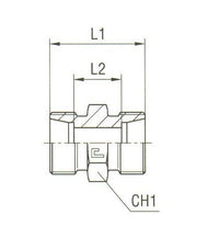 Stainless Steel Straight Coupling Body - DIN 2353 Compression Fitting