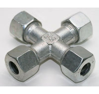 DIN 2353 Carbon Steel Equal Cross Fitting - 12.0mm