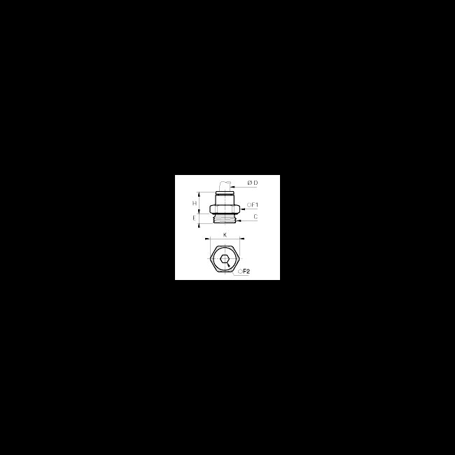 Legris 3101 Male Stud Fittings, Hexagonal, BSPP and Metric - Image 2