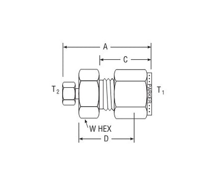 Parker Column End Fitting - Low Internal Volume for Fractional Tube - Image 2
