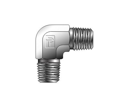 Parker Male Elbow ME - NPT Thread, Precision Machined Fitting - Image 1