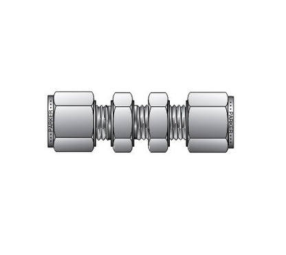 Parker CPI™/A-LOK® Bulkhead Union for 8.0mm Metric Tube - Image 1