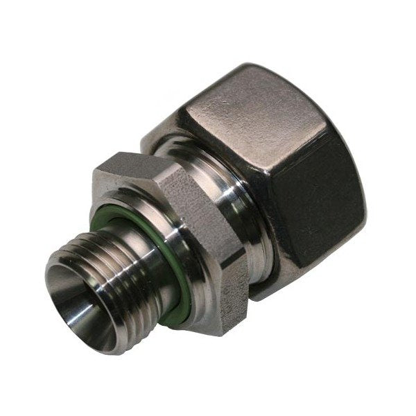 Stainless Steel Male Stud Coupling with Elastomer Seal - BSP Parallel Thread - Image 1