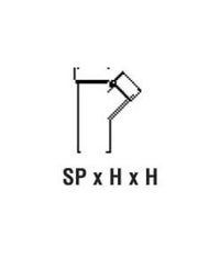 Reduction Wye PVC DWV Fitting - 3 x 3 x 2 inches