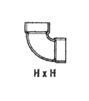2-inch Schedule 80 PVC 1/4 Bend Fitting - Image 1