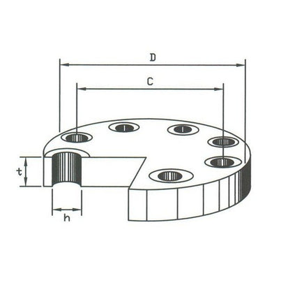 PN16 Steel Blind Flange DIN Standard - Image 2