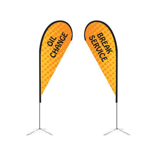 11.4ft Double-Sided Teardrop Flag Kit - Image 1
