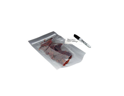Flat Bottom-Loading Barrier Zipper Bag (5-3/4 Inch Width) - Image 1