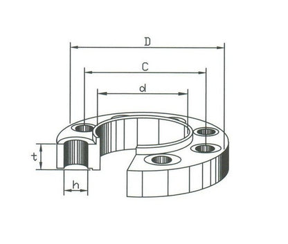 ANSI 150 Raised Faced Slip-On Flanges - Carbon Steel - Image 2