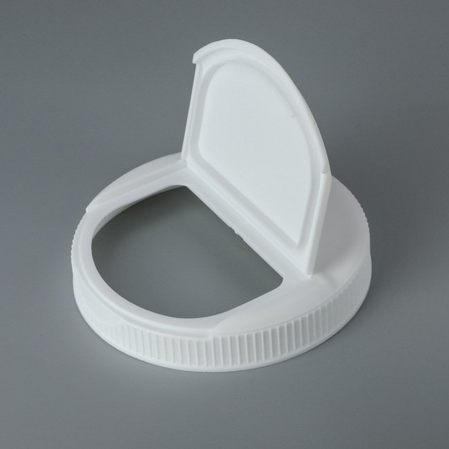 Mold-Rite Flapper® 110mm Hinged Large Format Closure Cap for Dry Food - Image 1