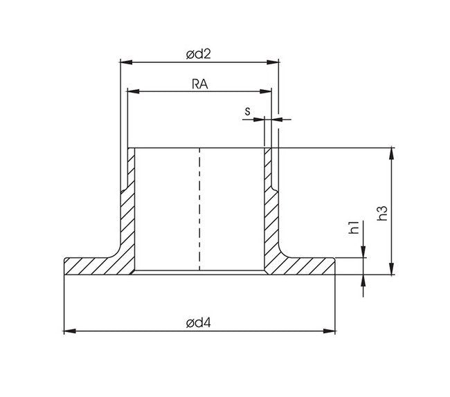CuNi10Fe1.6Mn Inner Flanges - 1 1/4 in - Image 2