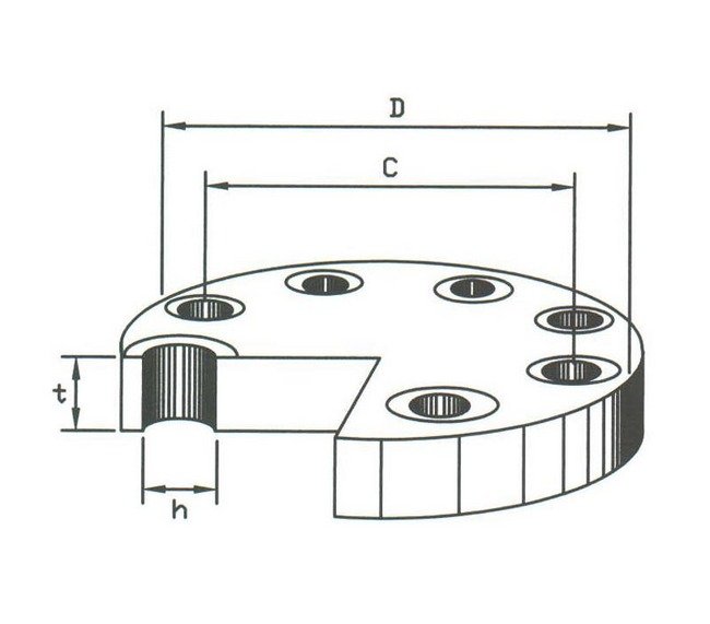 JIS 16K Steel Blind Flange - Carbon Steel - Image 2