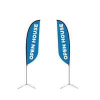 Megastore 13.5ft Double-Sided Tear Drop Flag Kit