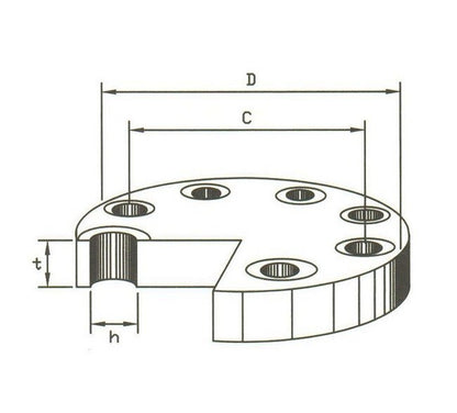 JIS 16K Stainless Steel Blind Flanges - 20" Size - Image 2