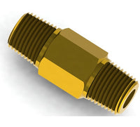 Precision Fixed Flow Control NPT Nipple - Brass or Stainless Steel