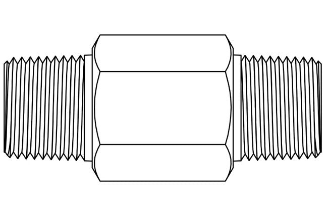 Precision Fixed Flow Control Ball Type NPT Nipple - Image 2